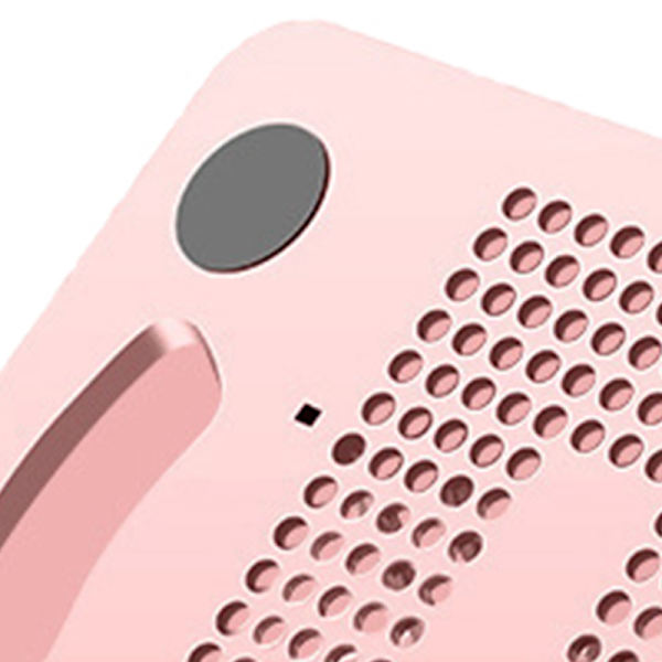 Bærbar computer holder silikone PP og ABS foldbar 8 gear justerbar bærbar computer køling stand til hjemmet arbejde pink