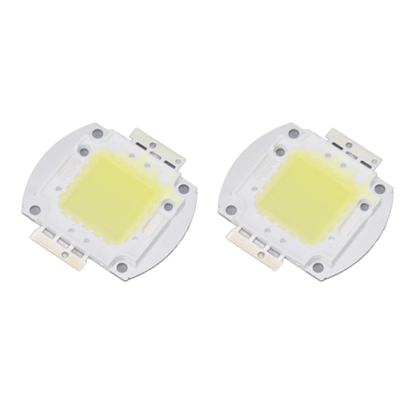 2 st runda LED-chip 100W hög effekt LED-chip vitt ljus 9600LM 6000K LED-pärlor för hemstudio utställning strålkastare spotlight
