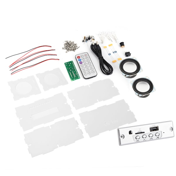 DIY Bluetooth-högtalarlådesats Liten röststyrningsljus elektronisk ljudförstärkarsats