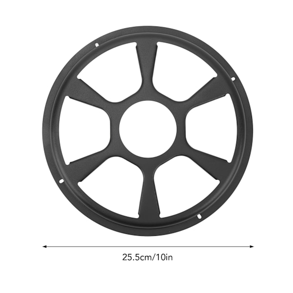 10in høyttalergrilldeksel Høy elastisitet Svart jernhøyttalergitter Beskyttende deksel Universal for bil RV