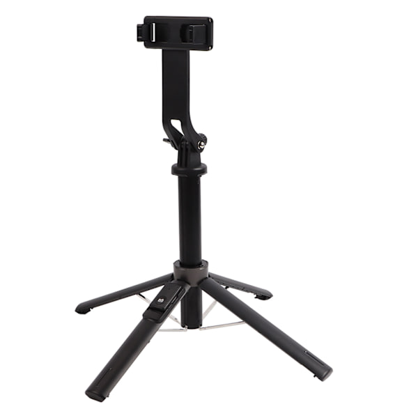 P135 Quadripod Hylde Bluetooth Selfie Stick 1,35m 53 Tommer Aluminiumlegering Mobiltelefon Universal Selfie Stick med Fjernbetjening Sort
