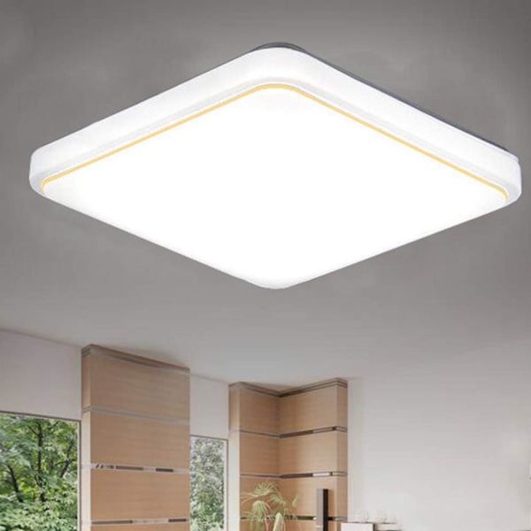 Energieffektiv LED, fuktklassad, fyrkantig infälld taklampa, 220x220mm, inget flimmer, ingen bländning, ingen strålning, hälsosam för ögonen