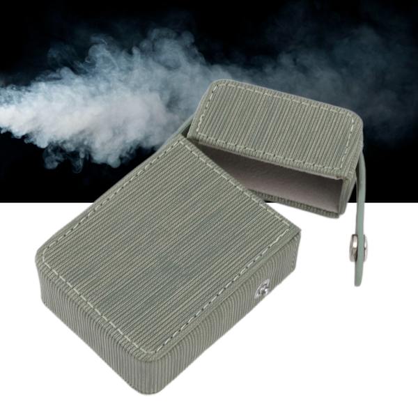 Cigarettboxhållare PU-flikdesign Bärbar cigarettbox Skyddande fodral för resor Daglig ärta grön