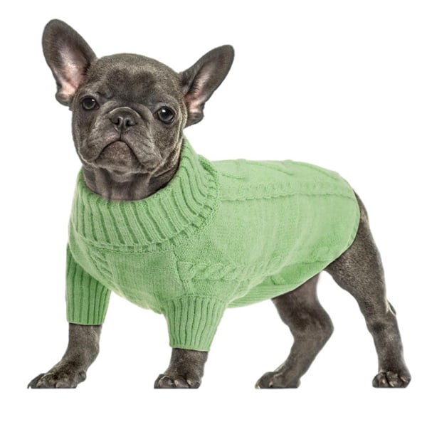 Warm knit sweater for small and medium sized dog in winter