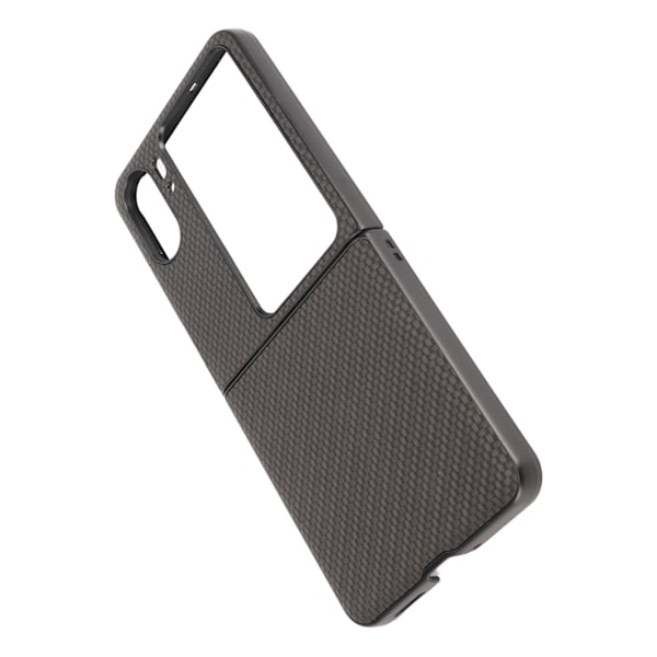 Kulfiber tekstur foldbar telefonbeskyttelse etui mobiltelefon beskyttelsesdæksel til Oppo Find N2 Flip sort