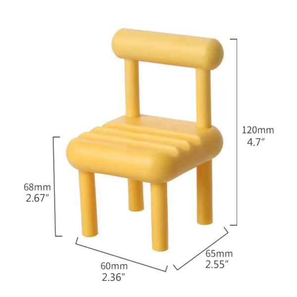 Mobiltelefonstativ Mini Stolform Telefonhållare Justerbar Mobiltelefonhållare för Skrivbordsdekoration