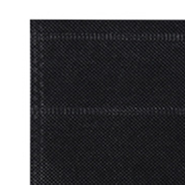 50 stk. stansede non-woven poser, miljøvenlige flade mund tote poser, non-woven stof beklædningsposer, sort 25x35cm/9.8x13.8in