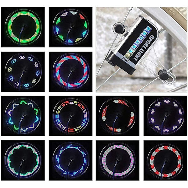 Vattentät cykellampa USB-laddningsbar LED-cykellampa
