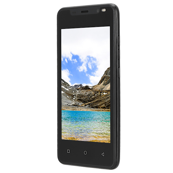 IP12 Pro 4.66 tuuman näytöllä varustettu älypuhelin 512 Mt + 4 Gt Android 4.4.2 -käyttöjärjestelmälle, kaksi korttia, kaksi valmiustilaa (musta)