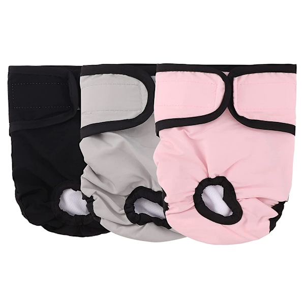 Mjuka Mesh Tygblöjor för Tikar, Stark Absorption Tvättbara Återanvändbara för Inkontinensskydd, Träning, Resor (3-pack)