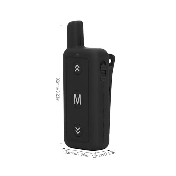 2 stk. Mini Walkie Talkies Dual Band VHF UHF Kompakt Bærbare 2-vejs Radioer til Indkøbscentre Barer Hoteller Restauranter