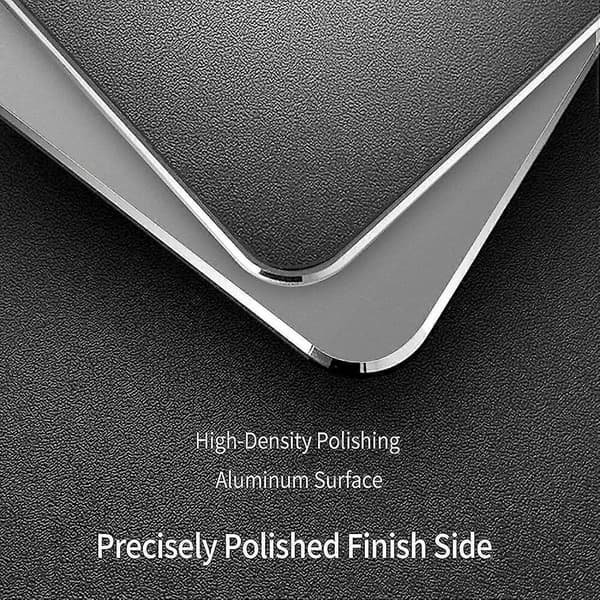 Musematte i metallaluminium, tynn hard musematte for kontor og spill