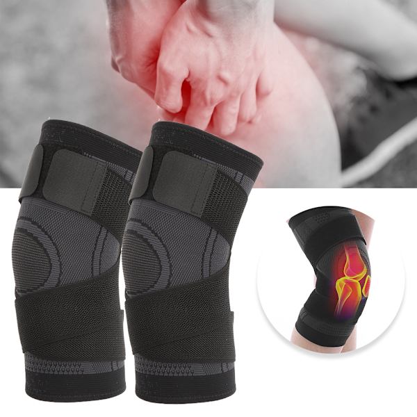 1PCS Nylon Sommarlöpning Stickning Pressning Utomhus Sport Knäskydd Basket Cykling Andningsbar Knäskydd Träningsskydd