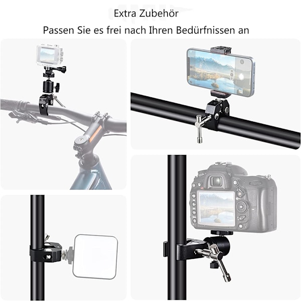Blixtskoadapter med lättviktsstöd för DSLR-kameror, vridbar led som garanterar sömlös integrering i din fotograferingsutrustning