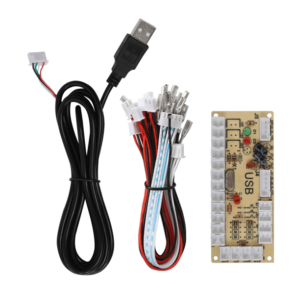Arkadspel USB-kodare Controller med akryl kristallfodral för Raspberry Pi och PC Mainframe