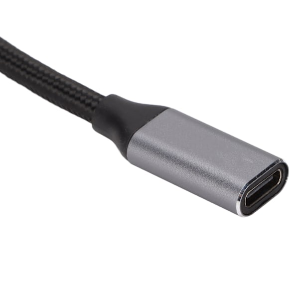 4K 100W PD 5A Vinkelböjd 90 Grader Gen 2 USB3.1 Typ C Hane till Hona Förlängningskabel 25cm