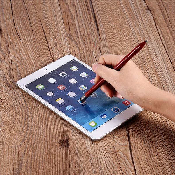 Reserve kapacitiv touchskærm stylus pen blyant til iPhone/ Blackberry/ HTC rød