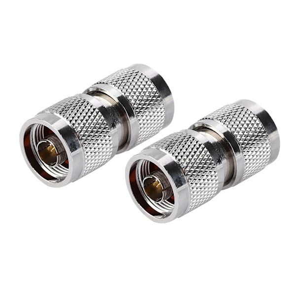 2PCS N-typanslutning N-typ hane till N-typ hane RF-koaxialantennenadapter