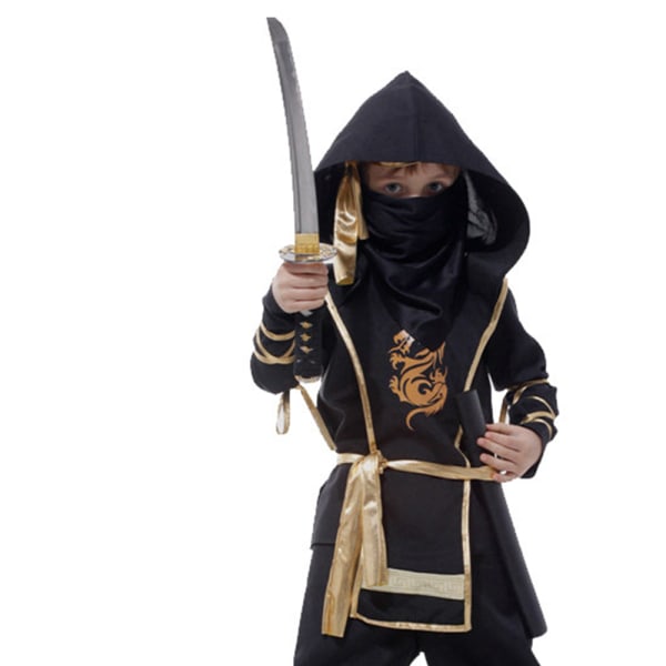 Ninja Warrior kostym Halloween kostymer för flickor Pojkar Kristus M