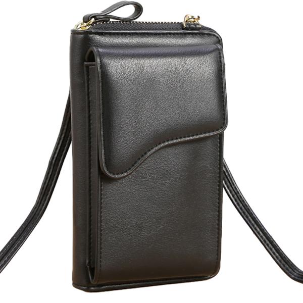 Lille læder skuldertaske, crossbody taske mobiltelefon pung pung let crossbody håndtasker til kvinder