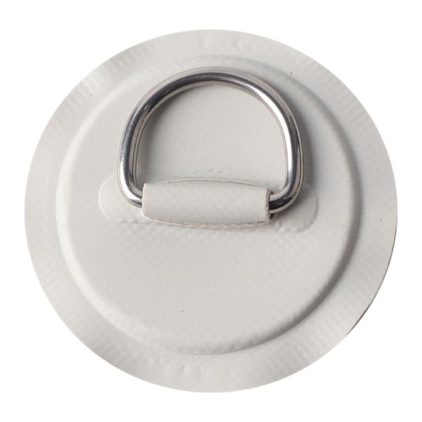 2 stk oppustelig båd kajak D-ring pude lap PVC marine rustfrit stål fast spænde (grå)