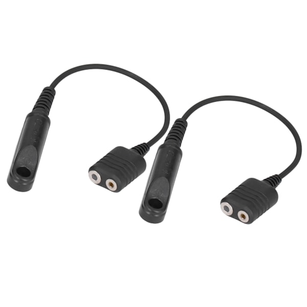 2 stk Walkie Talkie Audio Kabel Adapter Hodesett Adapter for UV‑9R Plus K Port 2 Pin Hodesett