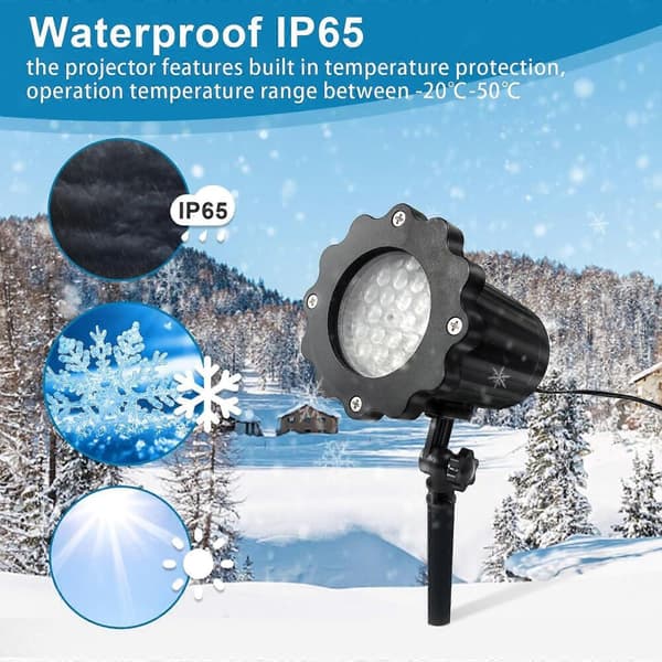 LED Projektor Jul, Snefnug Projektor Lys Projektor Lampe