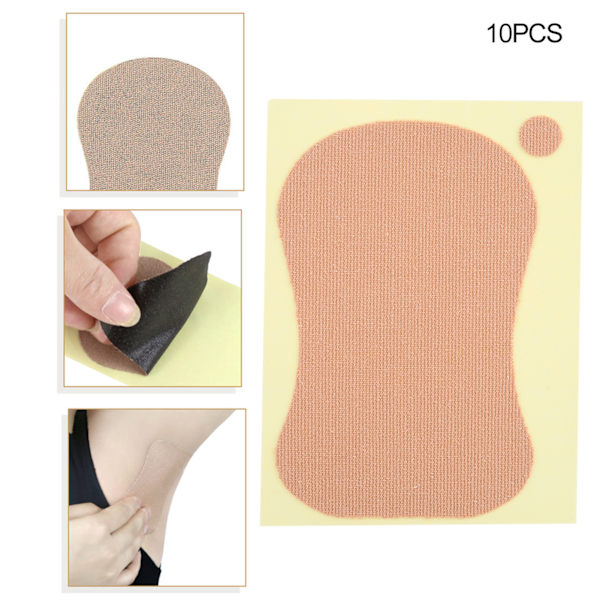 10 kpl 9 x 6,5 cm deodorantti kainalolaastari unisex hikiä imevä kainalovyö