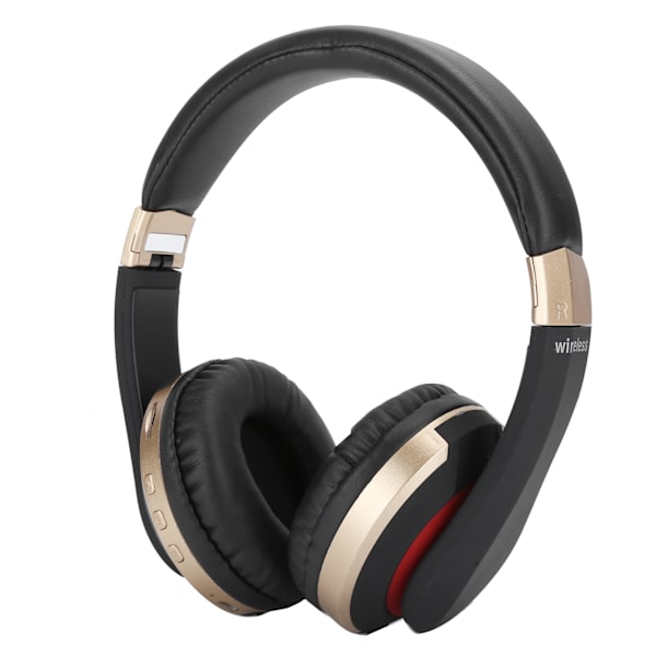 Hopfällbara Bluetooth-headset trådlösa over ear stereo-headset med mikrofon spelhörlurar