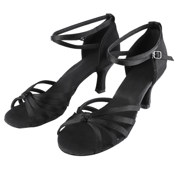 Soft Comfortable Latin Shoes Fashion Dance Shoe for Women Black 38