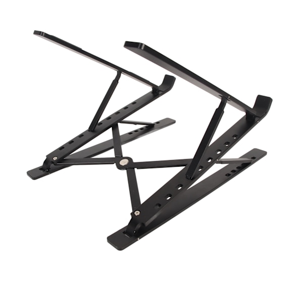 Justerbar bærbar computer stand dobbelt foldbar bærbar computer skrivebordsstativ aluminium pc riser til varmeafledning
