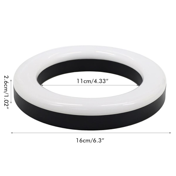 Vannpipe Lys Ring Lampe med Fjernkontroll Vannpipe LED Lampe Panel