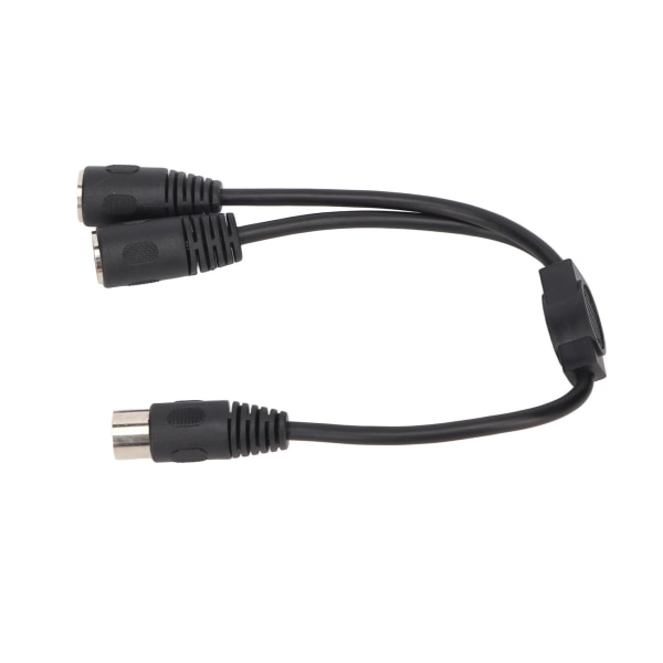 DIN 7-pin hann til 2 DIN 7-pin hunn Y-kabel 0,98 fot PVC Plug and Play DIN 7-pin splitter Y-adapter lydtilkoblingskabel