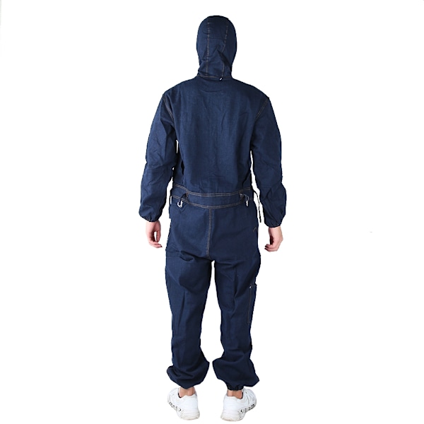 Denim Coverall Elektrisk Svejsedragt Arbejdssikringstøj Autoreparatør Arbejdstøj (180)