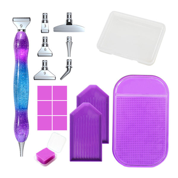 Diamantmaleri Pen Kits, Rustfrit Stål Bor Pen Spidser