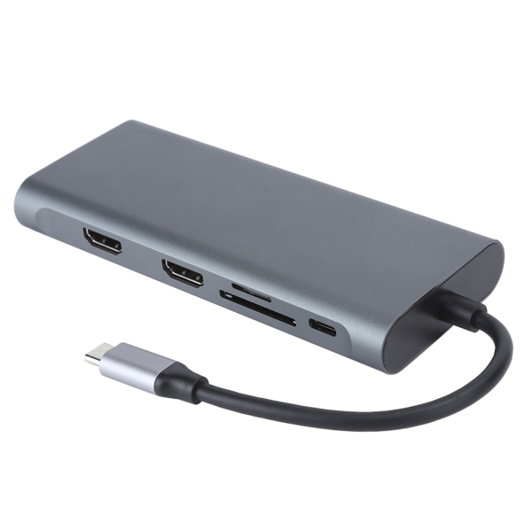 Portabel 12-i-1 USB 3.0 till HDMI VGA PD USB-hub för OS X-bärbar dator Dockingstation Adapter