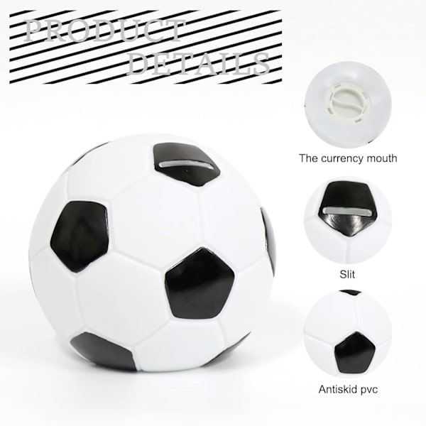 Fotboll sparbössa för barn, basket sparbössor, kreativ spargris för flickor och pojkar gjord av säkert emaljerat material. Bra för