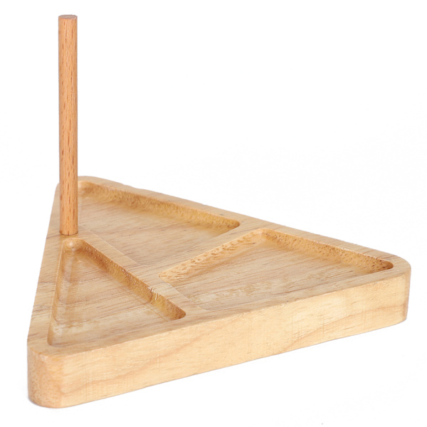Träpärlbricka Pärlplatta Triangulär för DIY Smyckestillverkning Vävning Massivt Trä Vävstol Kit