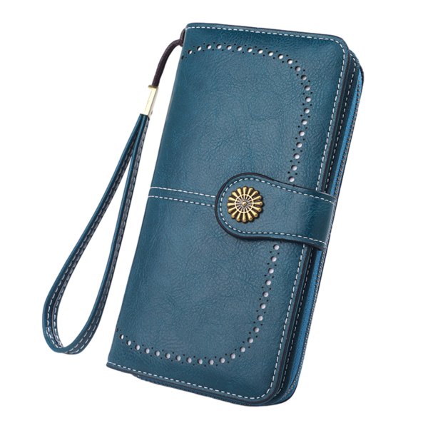 Wallets for Women Genuine Leather Credit Card Holder with Blocking Large Capacity Wristlet