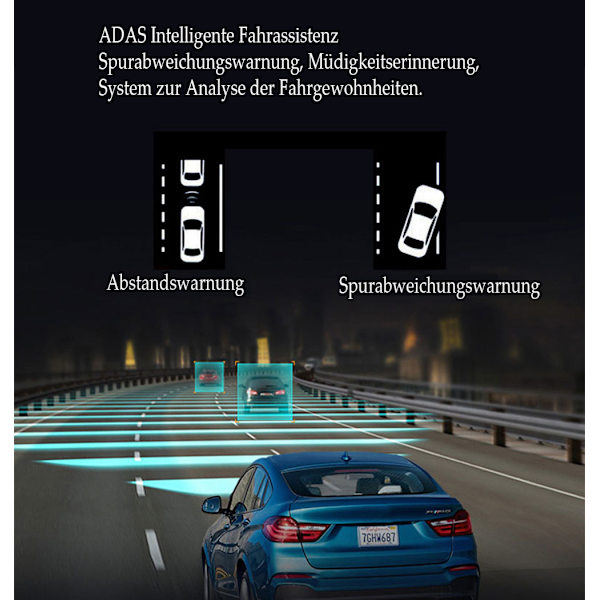 Garmin Dash Cam 47 - Kompakt dashcam med automatisk olycksdetektering, 2 tum (5,1 cm) färgskärm, bred 140° betraktningsvinkel, skarp HD