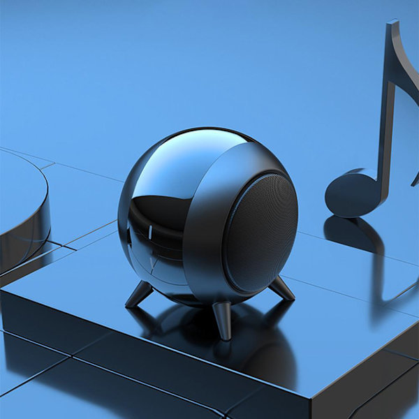 Mini kannettava Bluetooth-kaiutin Langaton kaiutin Kannettava metalli Bluetooth-kaiutin Lahja latauskaapelilla