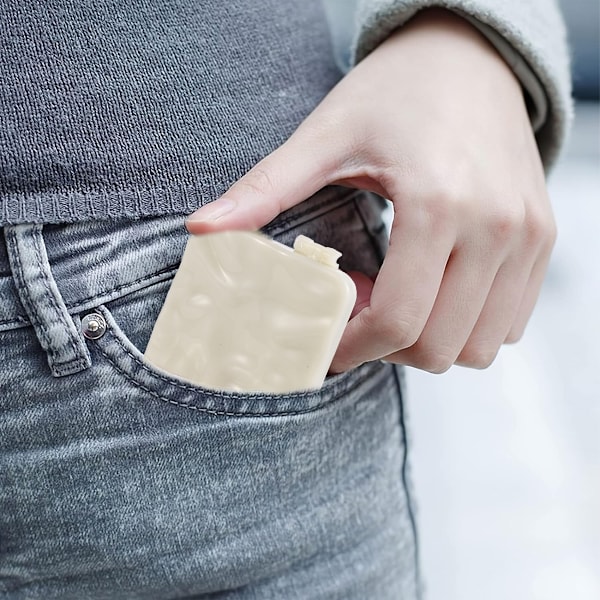Spegel, Kompakt Rese Sminkspegel med Ljus För Handväska, Hopfällbar Handhållen Liten Belyst Spegel för Gåva White