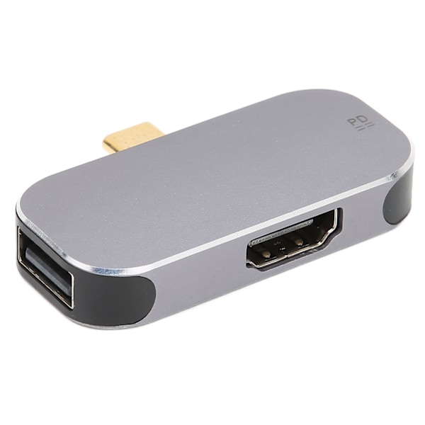 USB C Docking Station 3 i 1 USB C til High Definition Multimedia Interface Plug and Play 3 i 1 USB C Hub