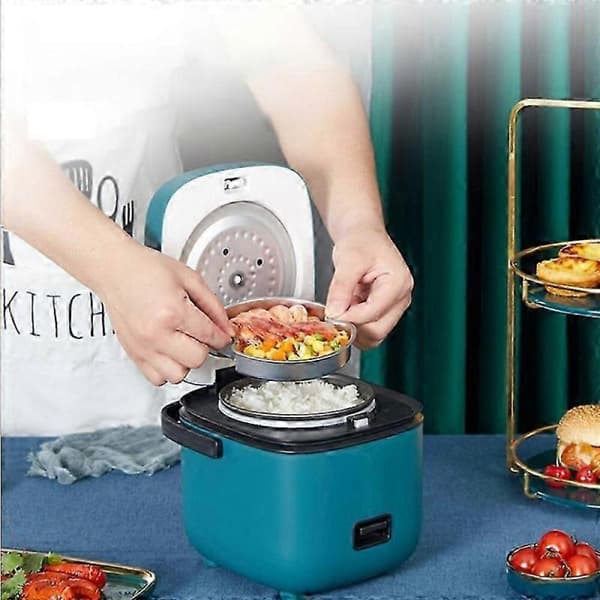 GETIT Steamer Mini Riskokare 1,2l 200w Non-stick Foder 1,2 L Grön 200 W