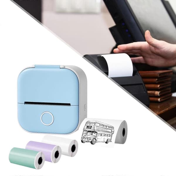 GETIT Termisk Printer Lomme Printer Foto Printer Bærbar Gave Kvitteringsprinter