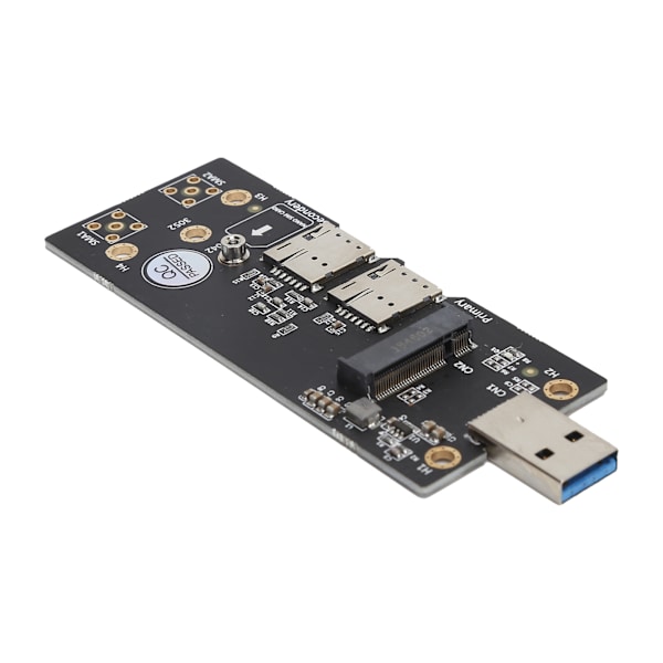 M.2 til USB 3.0 Adapter NGFF Key B 3G/4G/5G Riser Modul Test med Dual SIM-kortslot