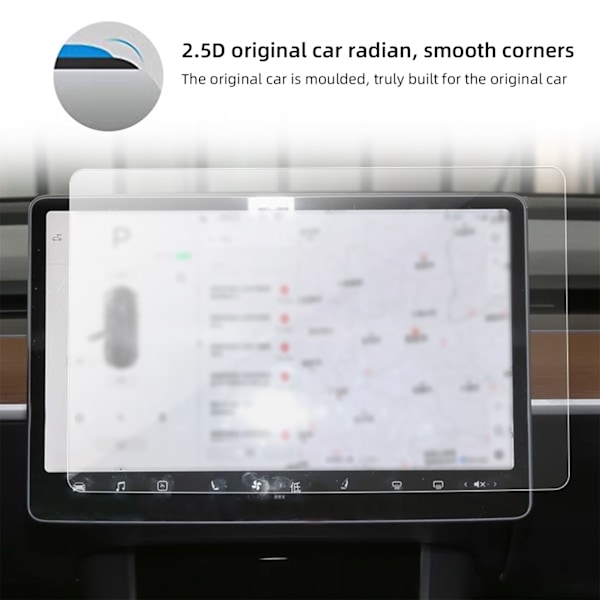 Frostet eksplosjonssikker film sentral skjermfilm ikke herdet film navigasjonsbeskyttende film for Tesla Model 3 X S Y
