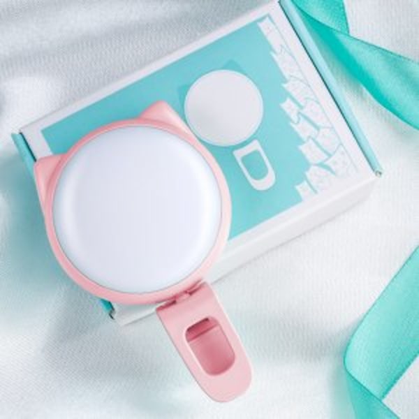 Färgglad Mini Ring Light, Justerbar Ljusstyrka för Professionell Fotografering, Bred Kompatibilitet med Smartphones &amp; Laptops