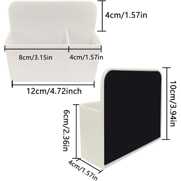2 st magnetiska förvaringsboxar magnetiska markörhållare magnetiska whiteboard-markörer pennhållare magnetisk pennhållare hållare för kylskåp