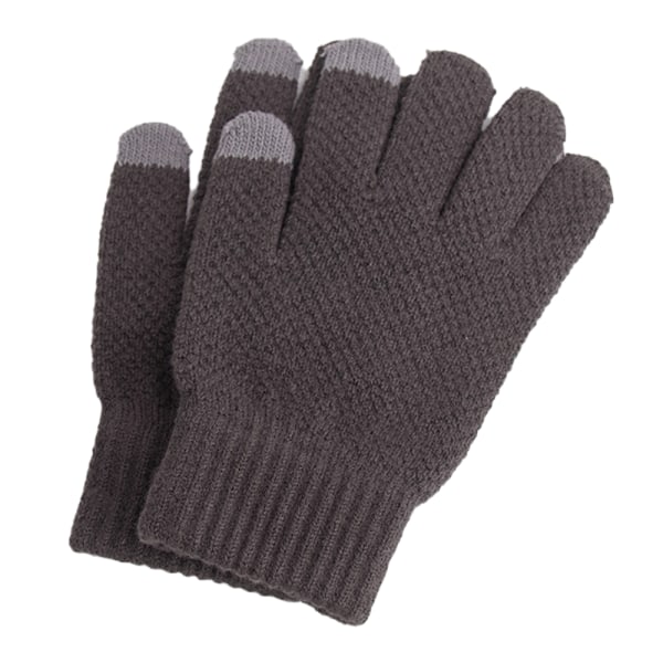 Vinter touch screen handsker Varme uldforet strikkede handsker elastiske
